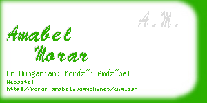 amabel morar business card
